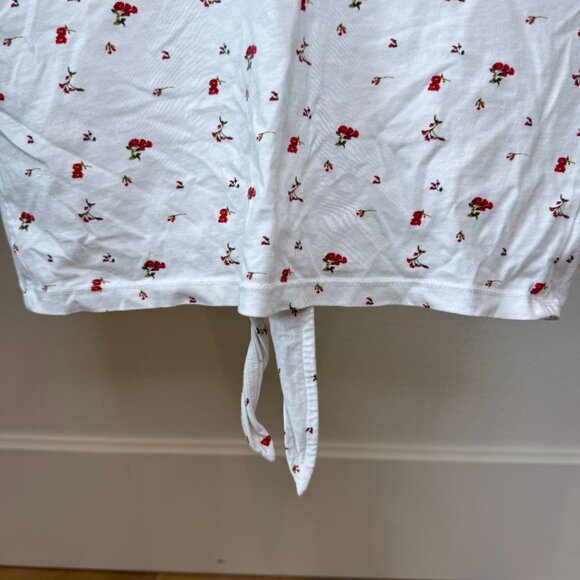 Wilfred Adela Backless Floral Tee • Espace Goji Berry • XS • Cottagecore Red - Picture 9 of 16